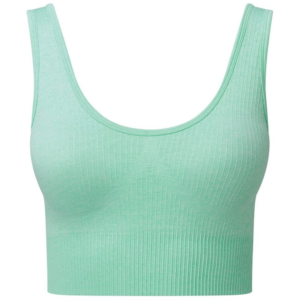 TriDri Womens/Ladies Multisport Ribbed Seamless 3D Bra / Peppermint Melange